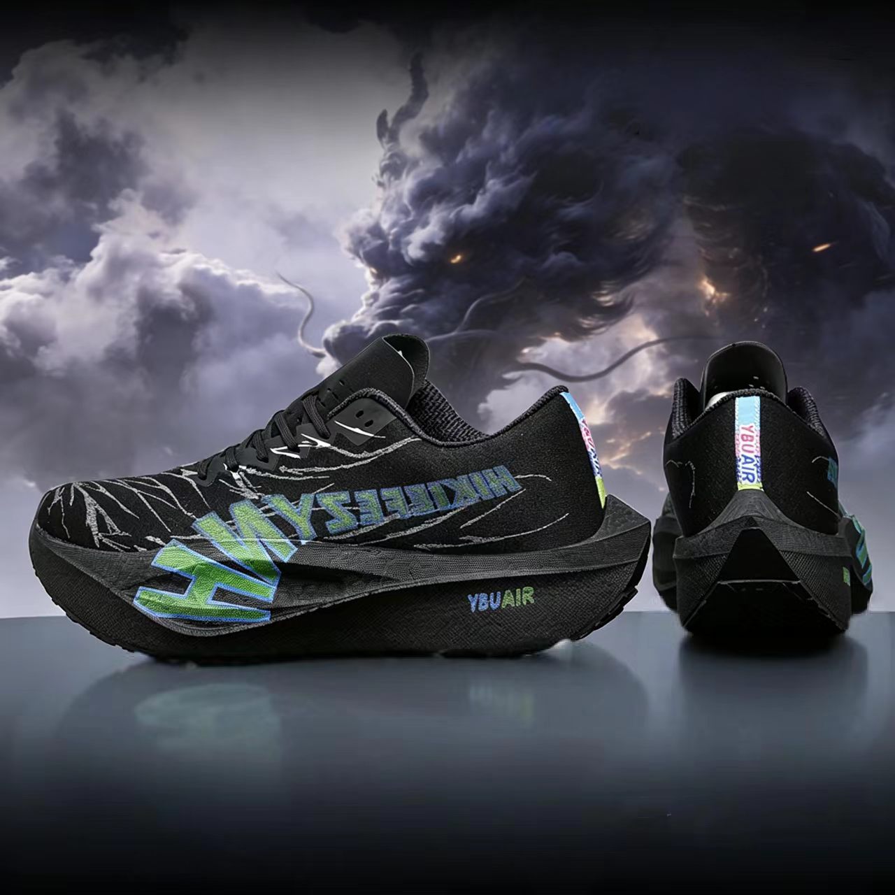 Badminton Shoes - Heren hardloopschoenen met carbonplaat, ademende atletische