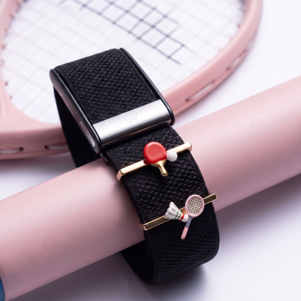 Badminton In English - WHOOP Strap Charms Voetbal Badminton Surfplank