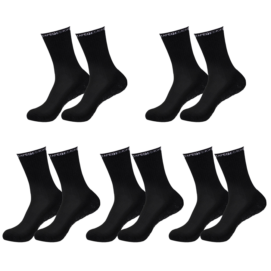 5 paar antislip voetbalsokken  - Badminton Grip recensie en prijs
