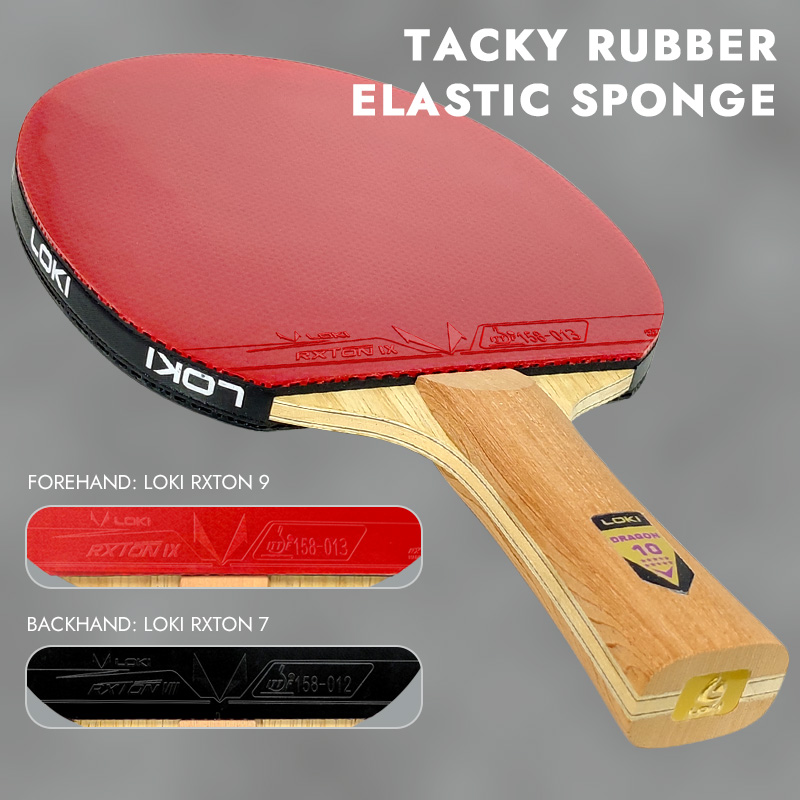 LOKI DRAGON 10 STER Tafeltenni - Badminton Racket Carbon recensie en prijs