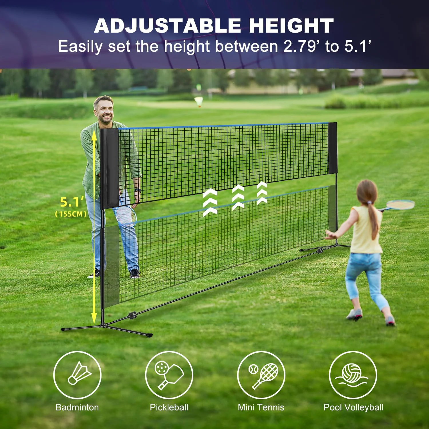 Hoogte Staal 10FT Multisportne - Badminton Net recensie en prijs