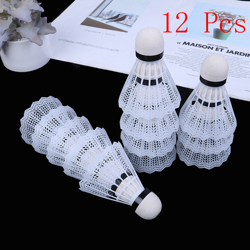 12 Stuks Plastic Badminton Shu - Badminton Shuttlecock recensie en prijs