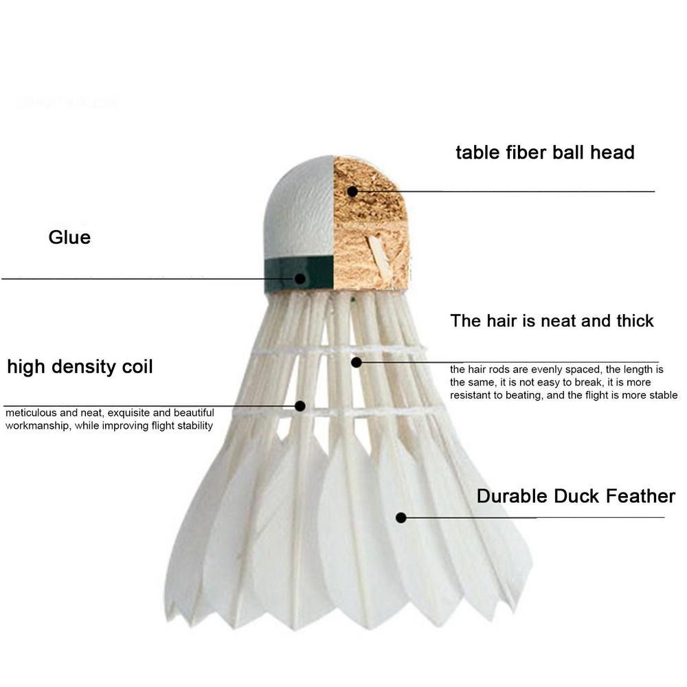 3/6/12 Stuks Professionele Bad - Feather Shuttlecock recensie en prijs