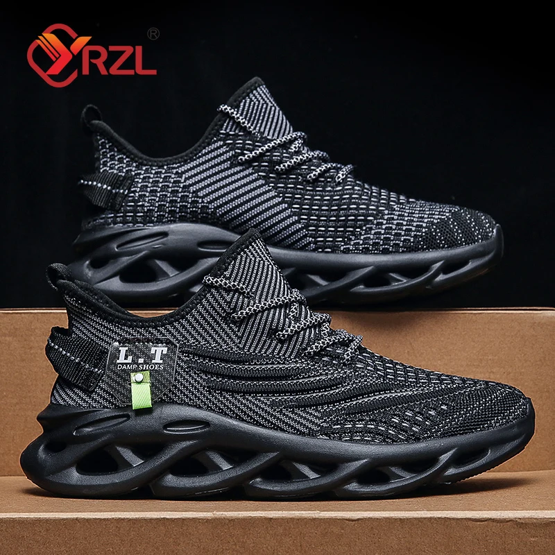 YRZL Heren Sport Running Zwart - Badminton Shoes recensie en prijs